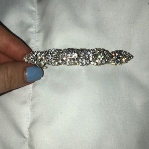 Diamond hair barrette